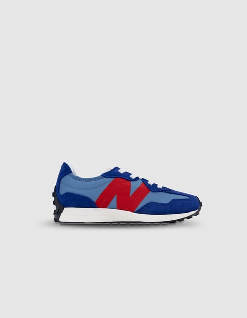 Boys' NEW BALANCE 327 blue and red trainers - IKKS