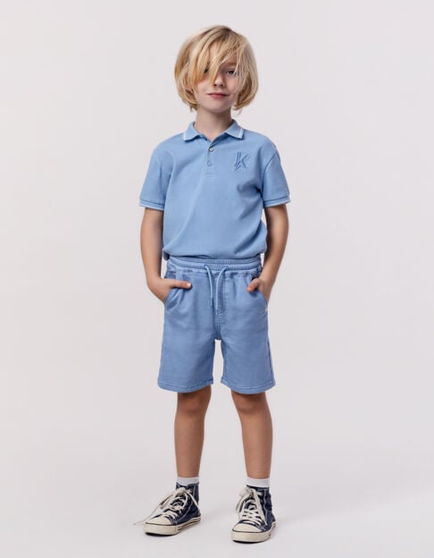 LOOSE blue knitted Bermuda shorts for boy - IKKS