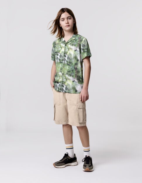 Bermuda shorts RELAXED beige forme battle garçon - IKKS