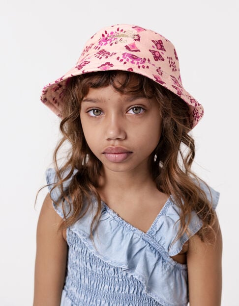 Pink bob printed ethnic maxi for girl - IKKS