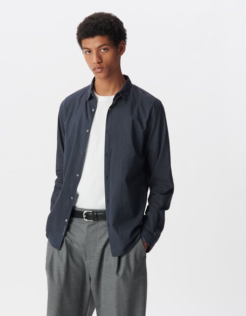 Men’s ink organic cotton voile EASY shirt - IKKS