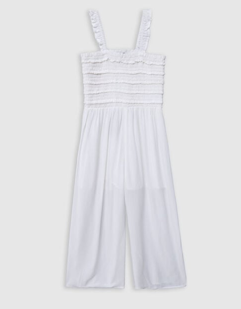 Combination pants ecru bustier smocks girl - IKKS