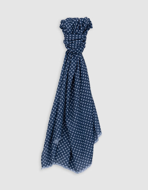 Men’s ink minimalistic print scarf - IKKS