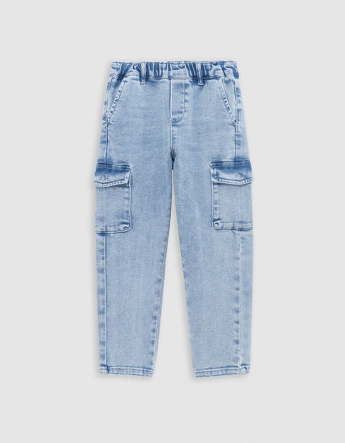 JOGGER BATTLE blue Waterless jeans for boy - IKKS