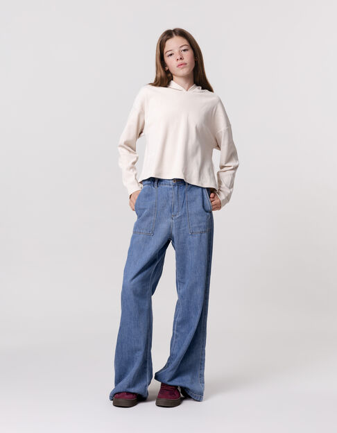 Girl's LARGE blue waterless jeans - IKKS