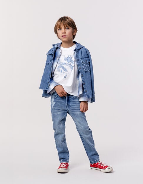 STRAIGHT blue Waterless jeans for boys - IKKS