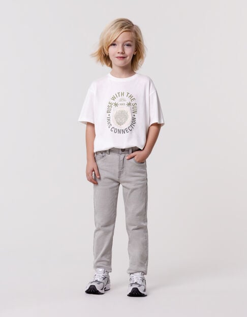 Grey STRAIGHT jeans for boy - IKKS