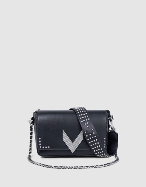 The 111 BARBETTE black leather stud decoration Women's - IKKS
