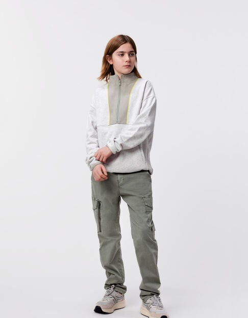BATTLE khaki pants with zipped pocket for boy - IKKS