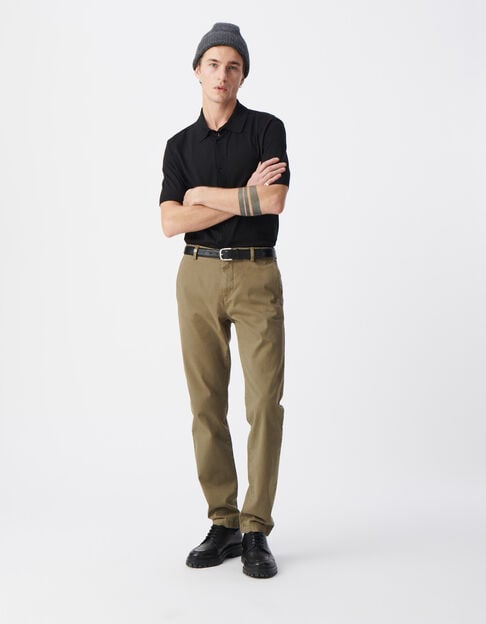 Men's khaki SLIM chinos - IKKS