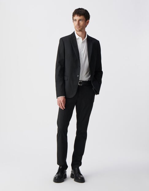 Men’s black TRAVEL SUIT SLIM suit trousers - IKKS