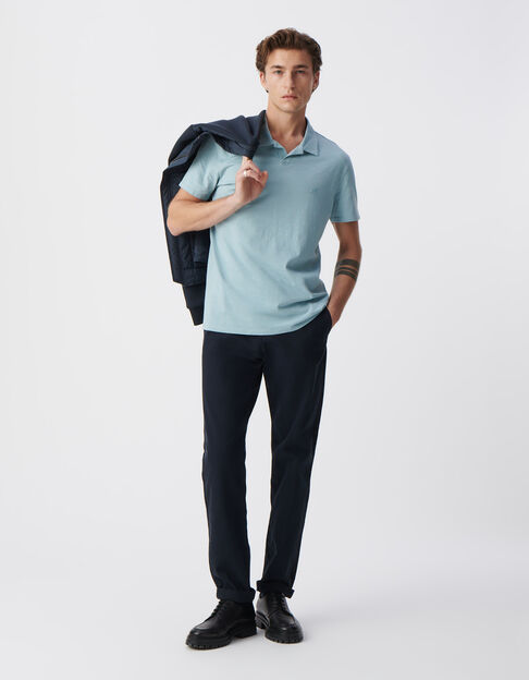 Men’s horizon organic slub cotton polo shirt - IKKS