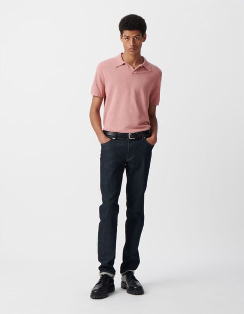 Men’s sakura slub knit polo shirt - IKKS