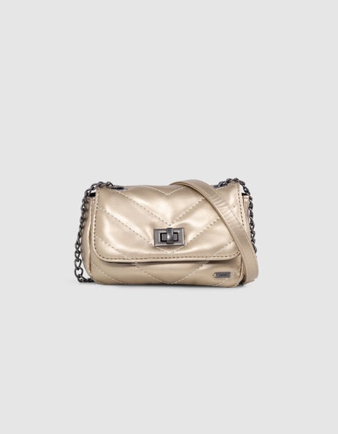 Girls’ gold quilted bag - IKKS