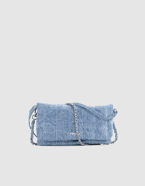 The clutch bag blue denim for girl - IKKS