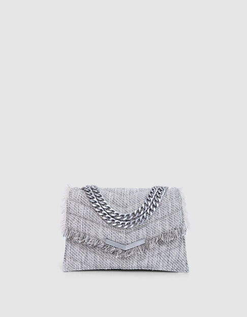 Grey marl quilted THE 1-TWEED bag Size M - IKKS