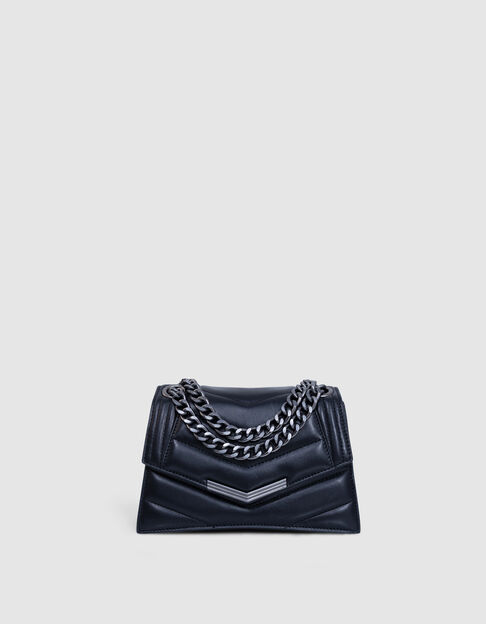 Women’s black quilted leather THE 1 Timeless bag Size S - IKKS