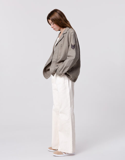 Saharienne khaki maxi back embroidery for girl - IKKS