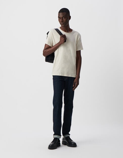 Men’s gesso organic cotton Essential round-neck T-shirt - IKKS