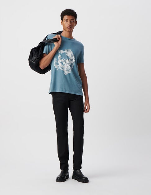 Men’s storm T-shirt with skull image - IKKS