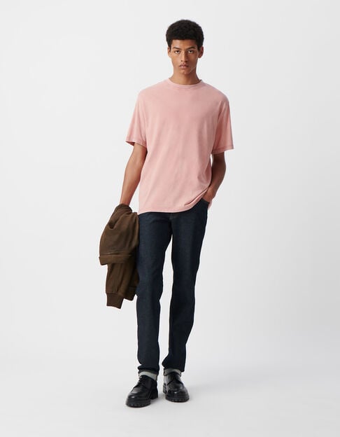 Men’s faded-look sakura organic cotton T-shirt - IKKS
