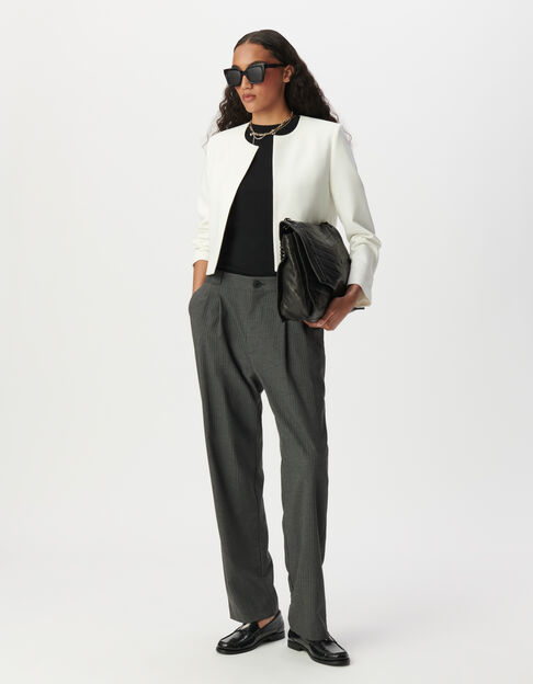 Ecru cropped bolero jacket - IKKS