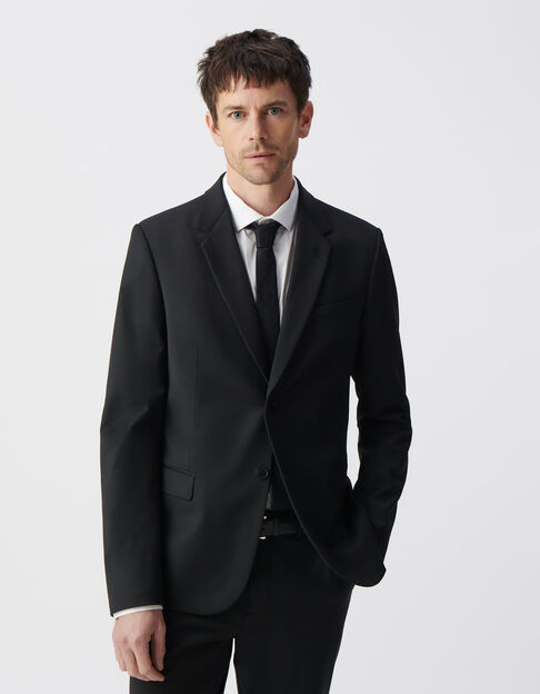 Men’s black TRAVEL SUIT suit jacket - IKKS